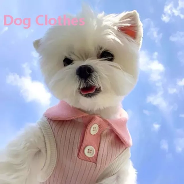 Thin Pet T-shirt S/M/L Dog Sweater Cute Dog Clothes  Cats