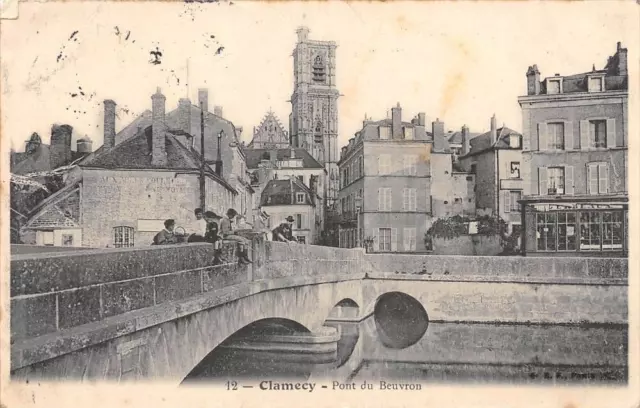 Cpa 58 Clamecy Bridge Du Beuvron