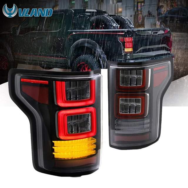 1 Pair LED Tail Lights for Ford F150 F-150 2015-2019 Rear Tail Lights with Driving Lamp Brake Lamp Reversing Lamp - 34