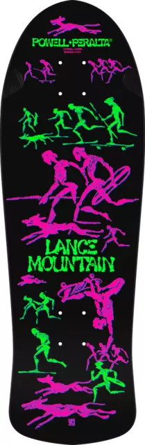 Powell Peralta Bones Brigade Series 14 Mountain Skateboard Deck Blacklight 9.90"