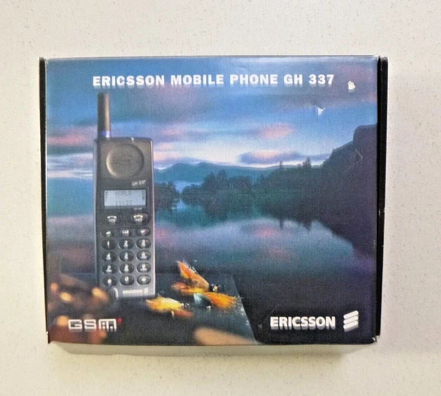 Vintage Ericsson Gh337 Mobile Phone. 1994 Unused In Box