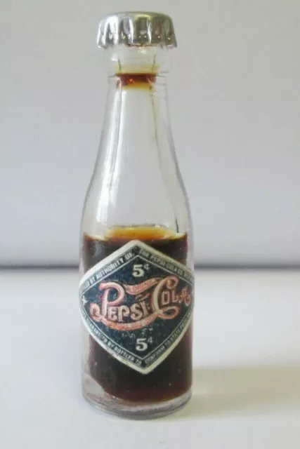 Ll Vintage  Miniature Soda Bottle Pepsi Cola