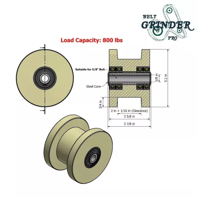 Heavy Duty Industrial Cantilever Sliding Gate wheels Fit Standard Steel Profiles