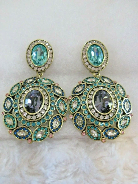 HEIDI DAUS "Enchante" (Pink-Colorway) Clip-On Earrings (HSN-$169.95)-LAST PR.!