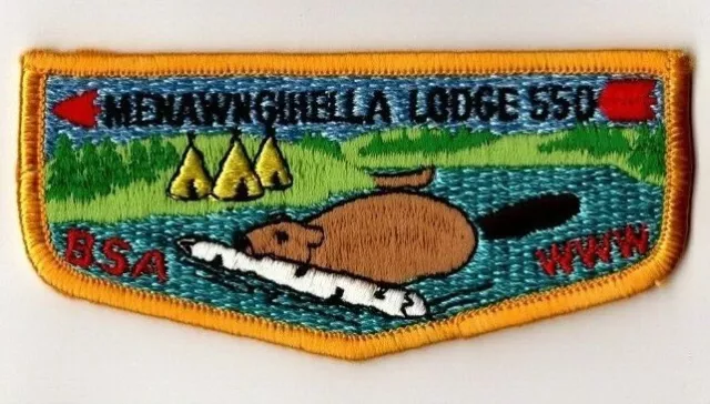 BSA Menawngihella Lodge 550 S-9b Flap PB, Mountaineer Area Council West Virginia