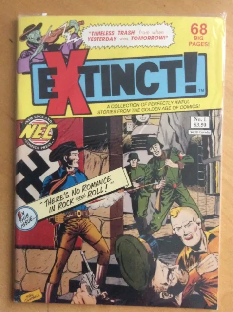 Extinct # 1 Stan Campbell Gregory Platt Satanas. Pre-code Golden Age War Stories