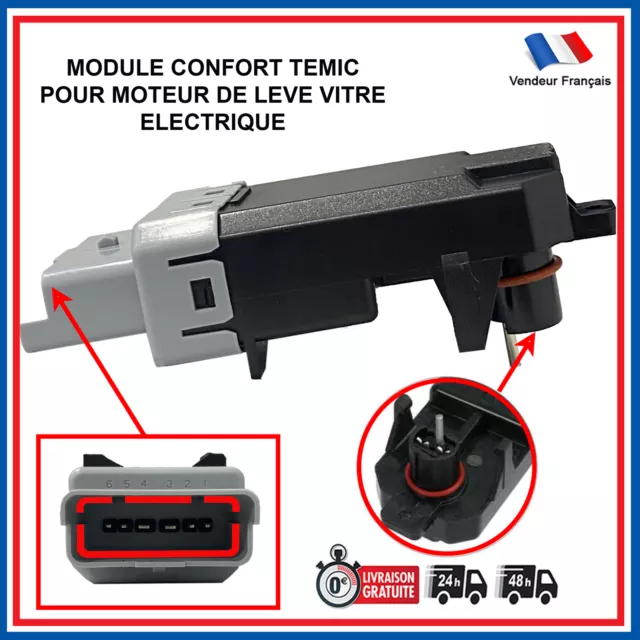 Peugeot 206 207 308 Citroen C2 C3 C4 Module Temic Pour Moteur De Leve Vitre