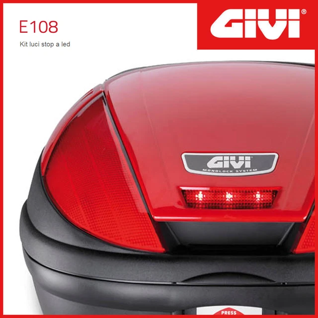 Kit Luci Stop Givi E135 Per Bauletti Monokey V47 - Luci LED Per Top Case - Foto 3