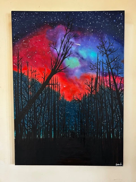 quadro moderno dipinto a mano DIPINTE NOTTI