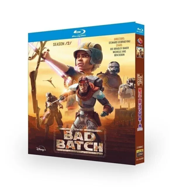 Star Wars: The Bad Batch temporada 1-2 Blu-ray 4 discos serie cómic caja de todas las regiones 3