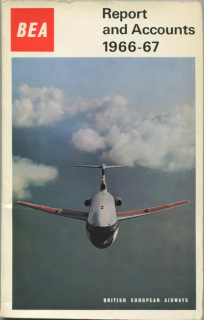 Bea 1966-67 Annual Report Vanguard Trident British European Airways B.e.a.