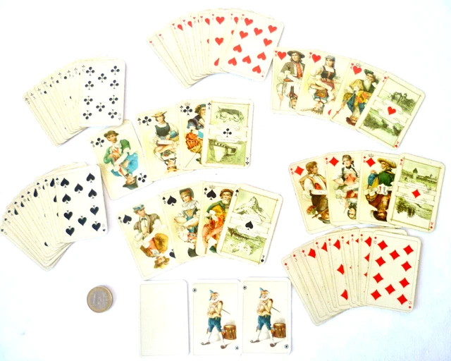 2 Anciens Jeux De 52 Cartes B. Bondorf ASS - Complets Et En Très Bon état