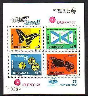 Uruguay Michelnummer  Block 40  postfrisch