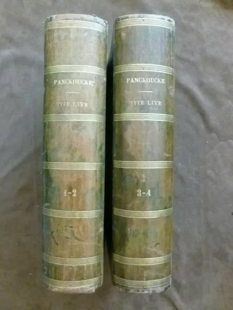 HISTOIRE ROMAINE DE TITE LIVE. PANCKOUCKE.1831-34. T.1 à 4.les 8 premiers livres