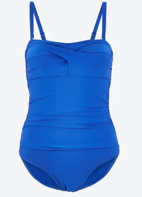 Iris & Lilly Women's Shapewear Bandeau Swimsuit Swimming Costume