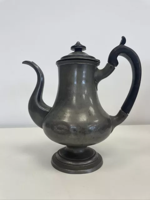 Antique Large Dixon & Son Mather Pewter Teapot