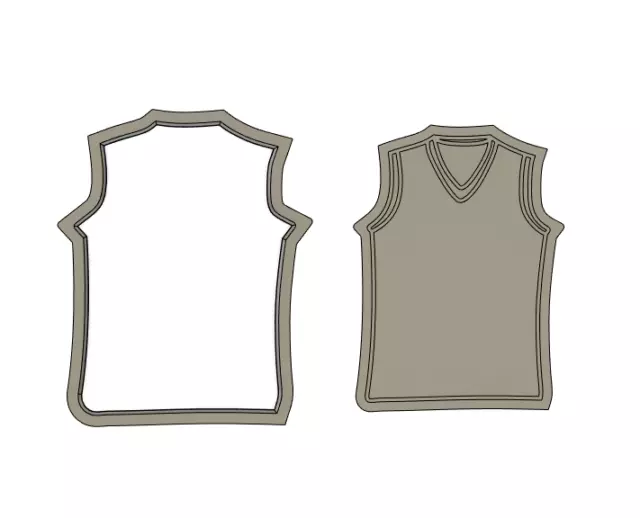 Jersey cookie cutter and stamp