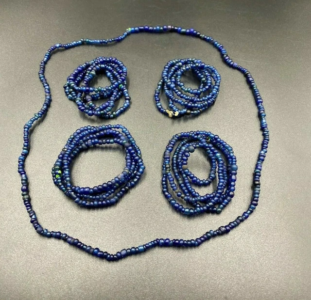 Old Ancient Antique Glass Beads From Ancient Pyu culture period  from Burma