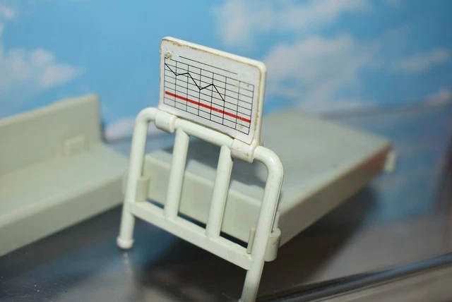 Brancard Playmobil Sur Roulettes - Accessoire Hôpital/Ambulance, Occasion (Y1243)