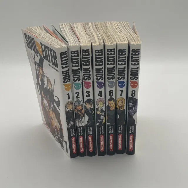 Lot de 7 Mangas -Soul Eater  -Version FR -Éd. Kurokawa -Occasion TBE