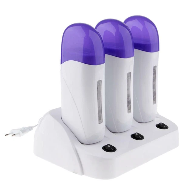 3pcs rouleau dépilatoire sur la cartouche de cire chauffe chauffe-cheveux