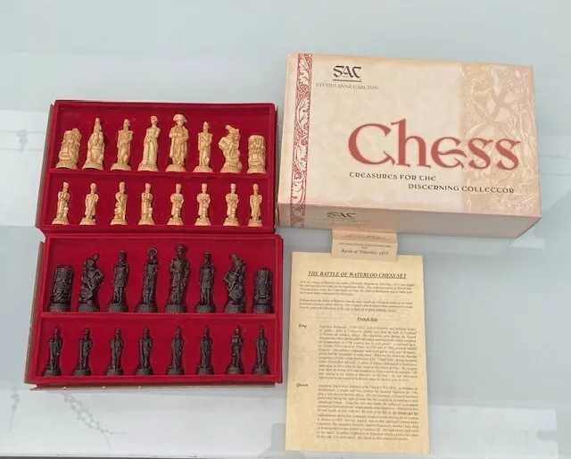Studio Anne Carlton Chess Set - Battle of Waterloo ( Napoleonic )
