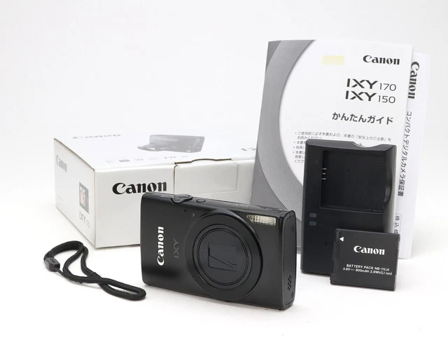 CANON IXY 170 Black Model 99-154 Tested with Box Battery Charger
