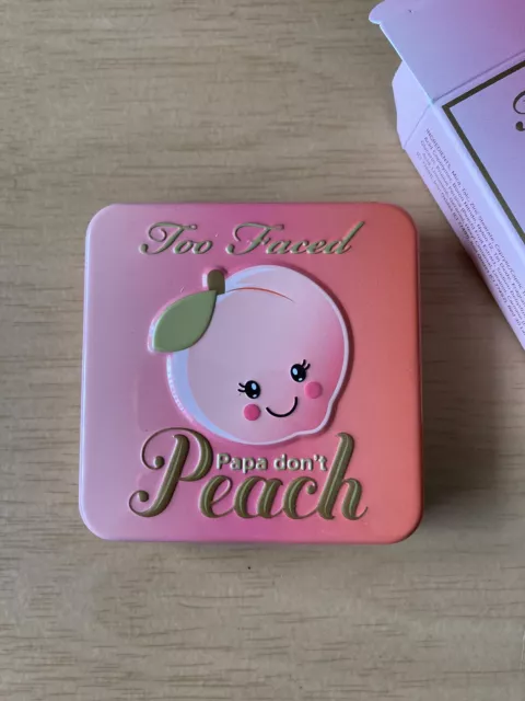 Too Faced Sweet Peach Papa Don't Peach scented Blush -AUTHENTIC Discontinued 2