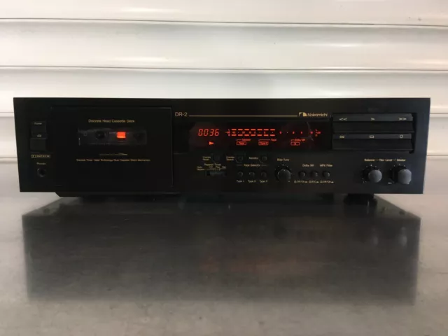 Nakamichi DR-2 Discrete Three Head Cassette Deck One Owner All Manuals and Box