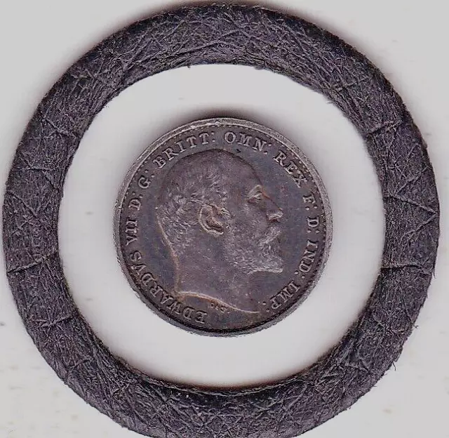 Very  Sharp  1907  KEVII   Maundy  Two Pence  - m2d  -  Silver  (92.5%)  Coin