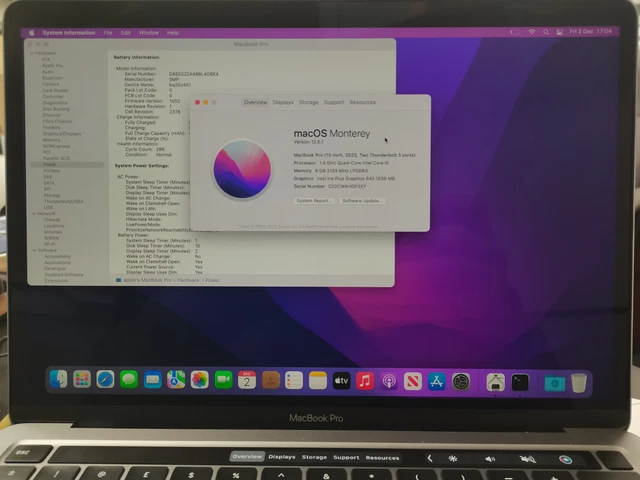 Apple Macbook Pro 2020 Core i5 8 GB 256 GB touchbar laptop grigio siderale n. giorno della consegna