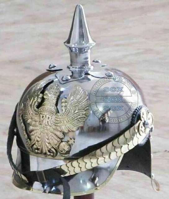 Preußischer Pickelhaube Helm - Mittelalter Kostüm Replik