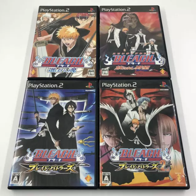 Bleach Blade Battlers 1 & 2 & Tamashii & Yabou 4Games set Playstation2 PS2 Japan