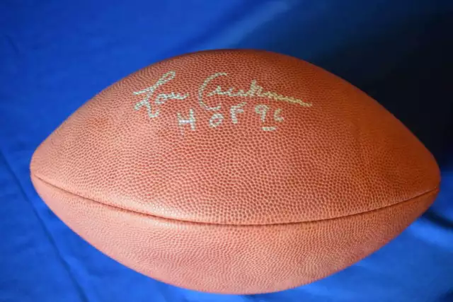 Lou Creekmur JSA Coa Autograph Official NFL Game Football Signed