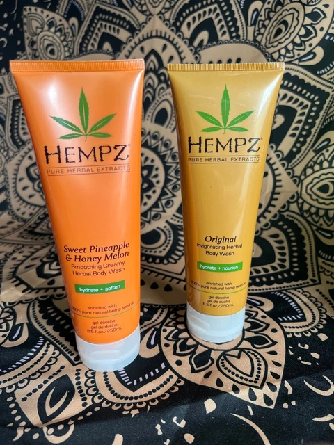 Hempz 8.5 oz. Body Wash Bundle Sweet Pineapple & Honey and Original