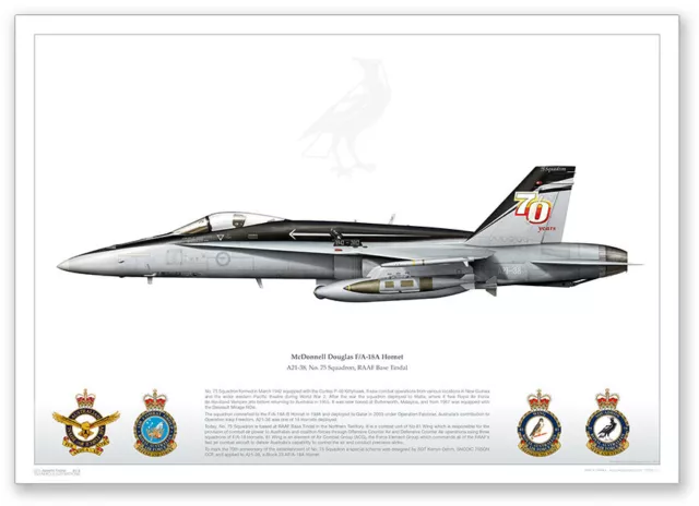 F/A-18A A21-38, No. 75 Squadron, RAAF Base Tindal by Juanita Franzi