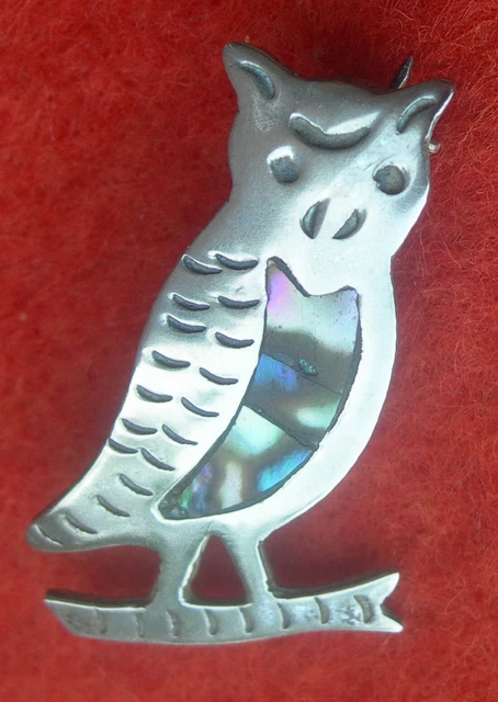 Broche Hibou P&M Paris – Métal Doré, Motif Chouette Sur Branche, Occasion