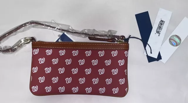 Dooney and Bourke Washington Nationals Wrist bag, wallet, tote. Many uses. Red 3