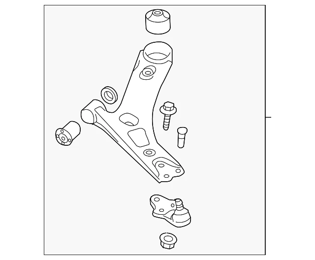 OEM NEW 2011-13 Kia Arm Complete-Front Lower Right Lower Control Arm 54501-3W102