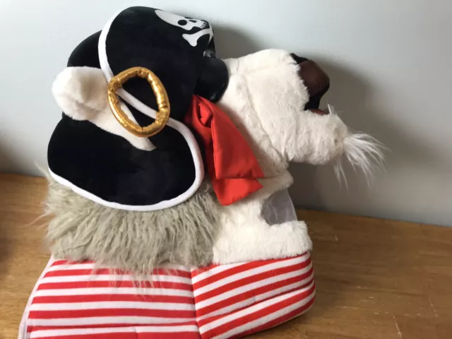 Jolly Llama Pirate Mascot Goat Big Head Plush Mask Halloween Costume Cosplay