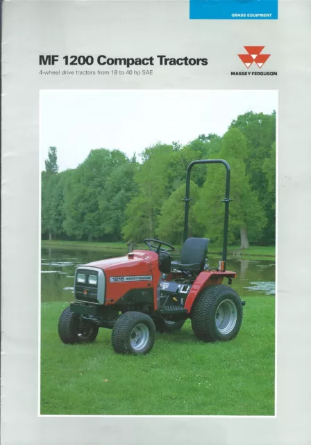 Lawn Tractor Brochure - Massey Ferguson - MF 1200 series Turf Farm - 1997 (LG77)