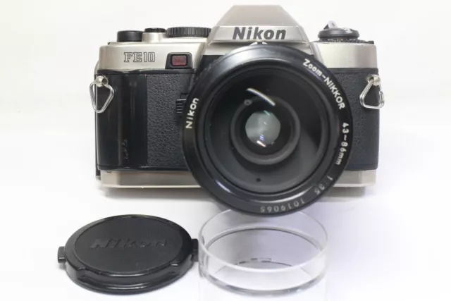Cámara de película Nikon FE10 SLR de 35 mm y lente Nikkor 43-86 mm F/3.5 Ai...