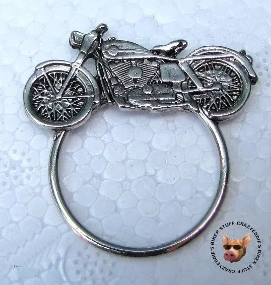 Cruiser Biker Pin With Sunglass Holder ** Made In Usa **