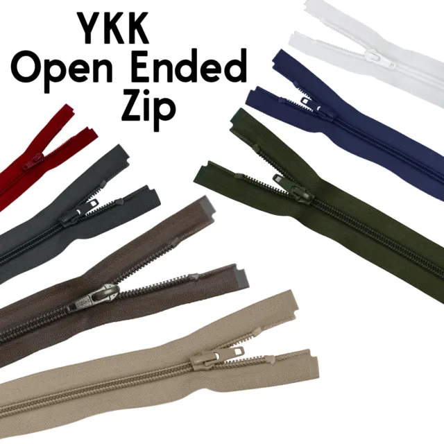 YKK Marke Offene Enden Reißverschluss Nylon DIY Auswahl Von Länge Farbe Jacke