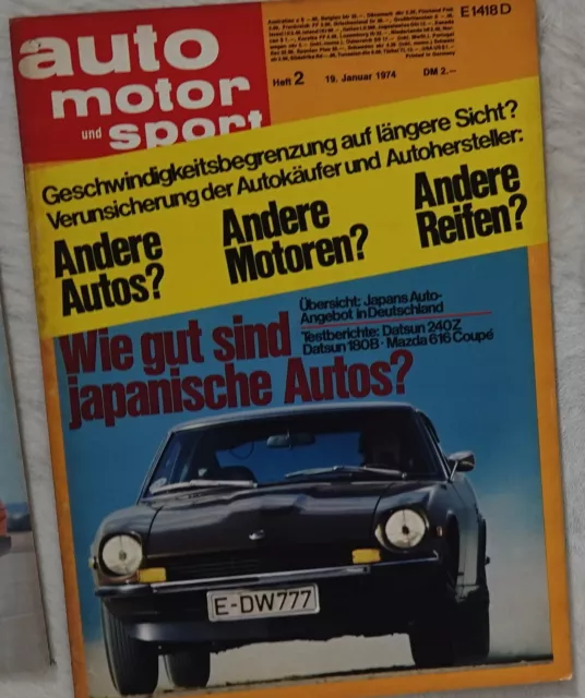 auto motor sport - Zeitschrift - Magazin - Heft Nr. 02 1974