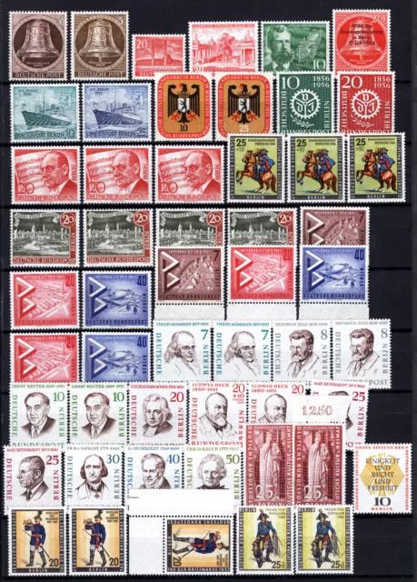 Berlin-Lot ab 1951-1990 aus MiNr. 75-879 in postfrisch 221 Briefmarken