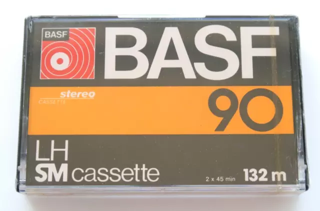 BASF LH SM 90 Normal Position Type I Blank Audio Cassette - Germany 1977