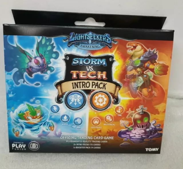 3 x NEW Lightseekers Trading Card Game Storm Vs Tech Intro Pack Tomy  Cards