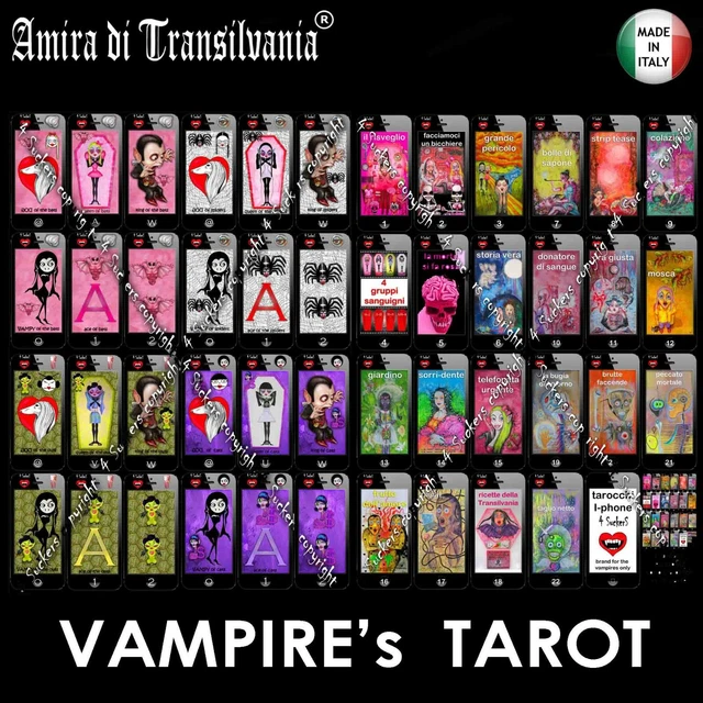 tarocchi vampiri mazzi di carte da gioco dipinti a mano fumetti collezionabili