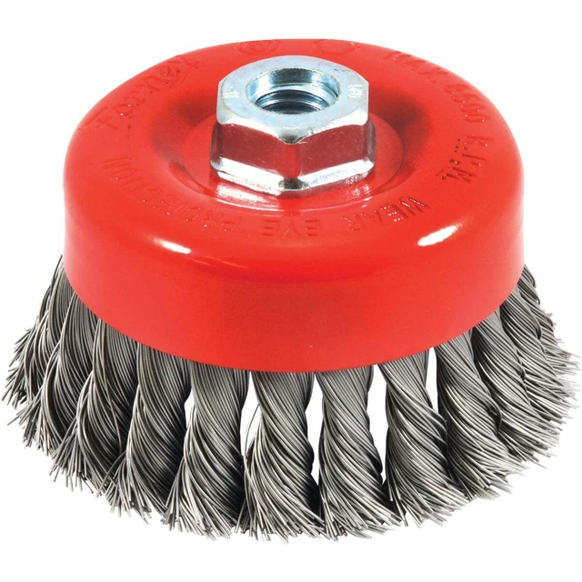 Forney 4 In. Knotted .020 In. Angle Grinder Wire Brush 72753 Forney 72753